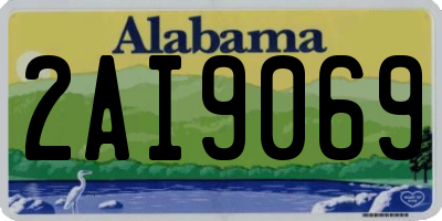 AL license plate 2AI9069