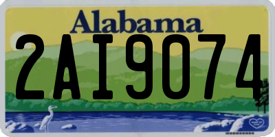AL license plate 2AI9074