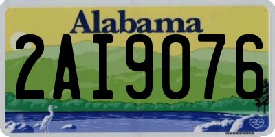 AL license plate 2AI9076