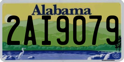 AL license plate 2AI9079