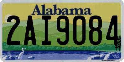 AL license plate 2AI9084