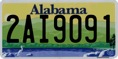 AL license plate 2AI9091