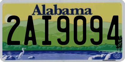 AL license plate 2AI9094