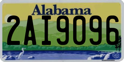 AL license plate 2AI9096