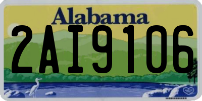 AL license plate 2AI9106