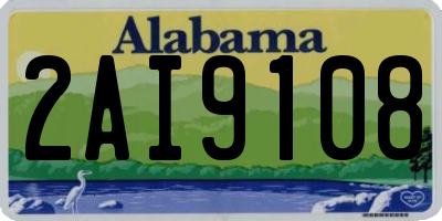 AL license plate 2AI9108
