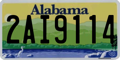 AL license plate 2AI9114