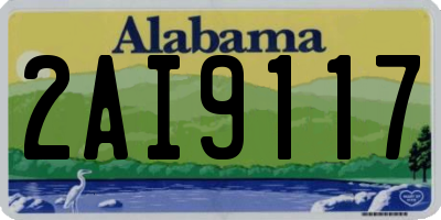 AL license plate 2AI9117