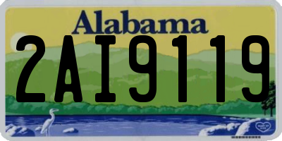 AL license plate 2AI9119