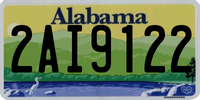 AL license plate 2AI9122