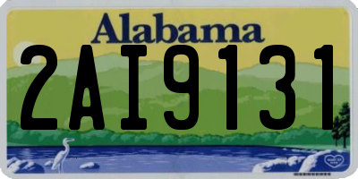 AL license plate 2AI9131