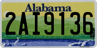 AL license plate 2AI9136