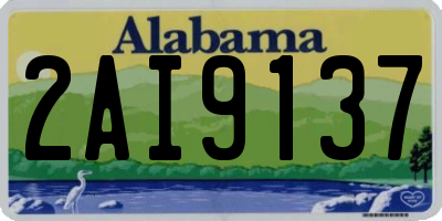 AL license plate 2AI9137