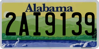 AL license plate 2AI9139