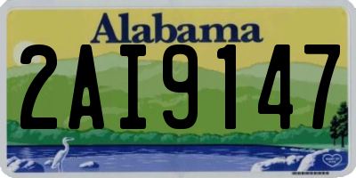 AL license plate 2AI9147
