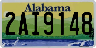 AL license plate 2AI9148