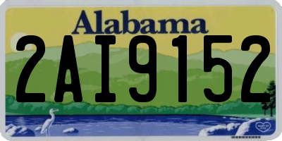 AL license plate 2AI9152