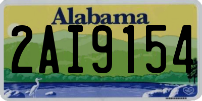 AL license plate 2AI9154