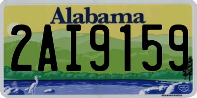 AL license plate 2AI9159