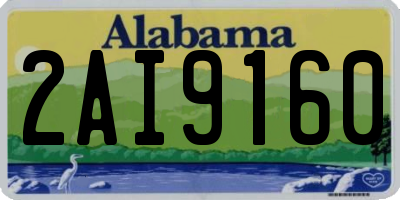 AL license plate 2AI9160