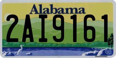 AL license plate 2AI9161