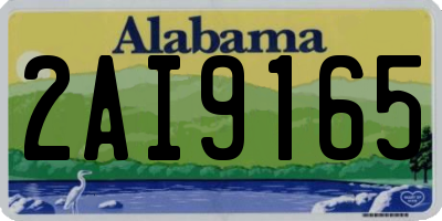 AL license plate 2AI9165