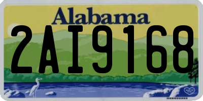 AL license plate 2AI9168
