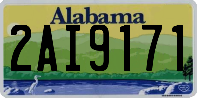 AL license plate 2AI9171