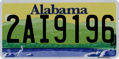 AL license plate 2AI9196
