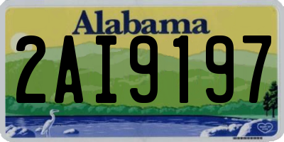 AL license plate 2AI9197