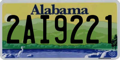 AL license plate 2AI9221