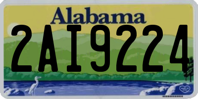 AL license plate 2AI9224