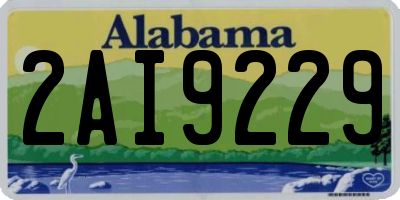 AL license plate 2AI9229