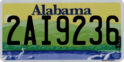 AL license plate 2AI9236