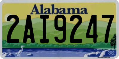 AL license plate 2AI9247