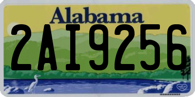 AL license plate 2AI9256