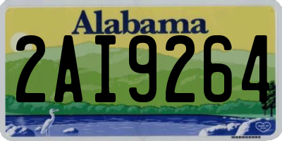 AL license plate 2AI9264