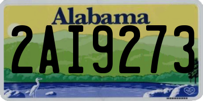 AL license plate 2AI9273