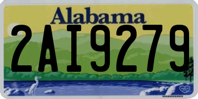 AL license plate 2AI9279