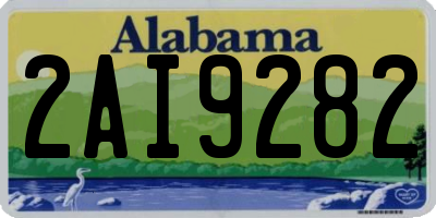 AL license plate 2AI9282