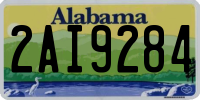 AL license plate 2AI9284