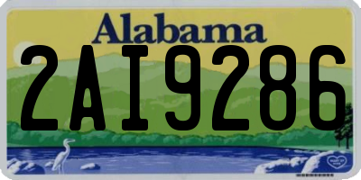 AL license plate 2AI9286