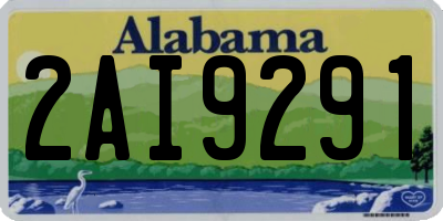 AL license plate 2AI9291