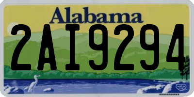 AL license plate 2AI9294