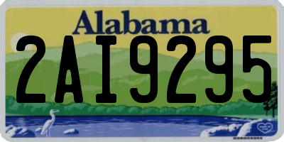 AL license plate 2AI9295