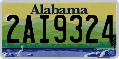 AL license plate 2AI9324