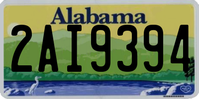 AL license plate 2AI9394