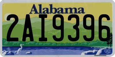 AL license plate 2AI9396