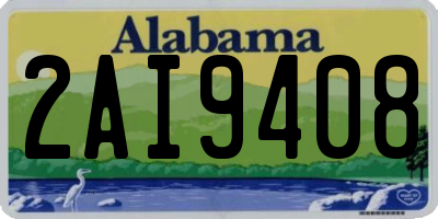 AL license plate 2AI9408
