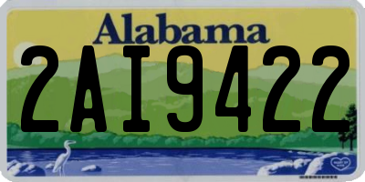 AL license plate 2AI9422